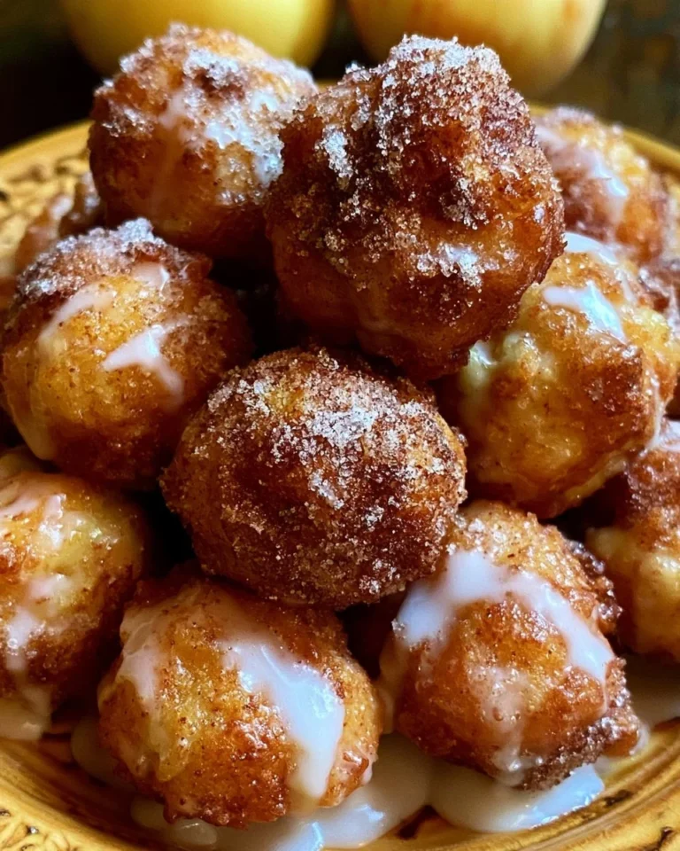 Delicious Apple Fritter Bites ready to enjoy