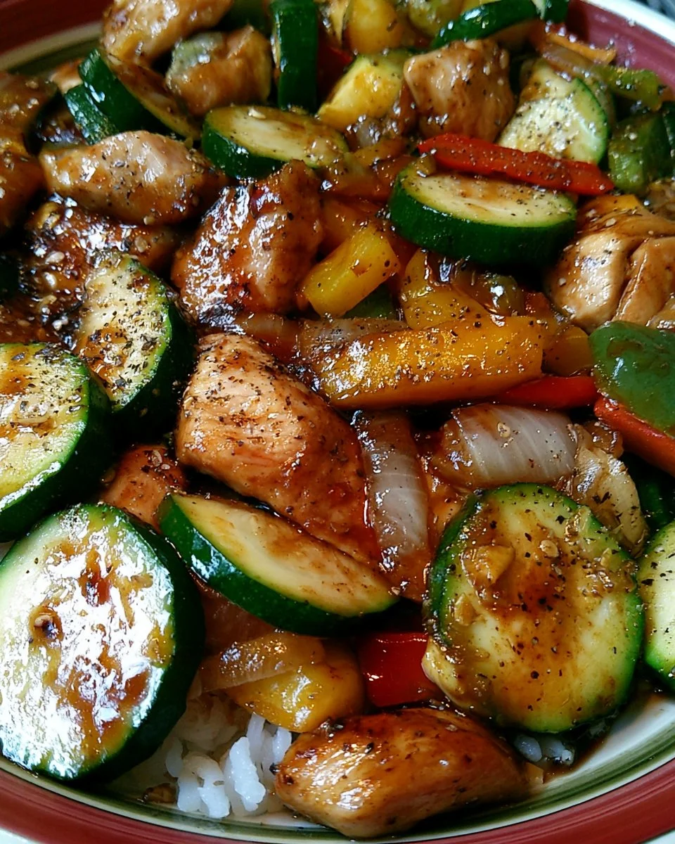 Chicken Zucchini Stir Fry