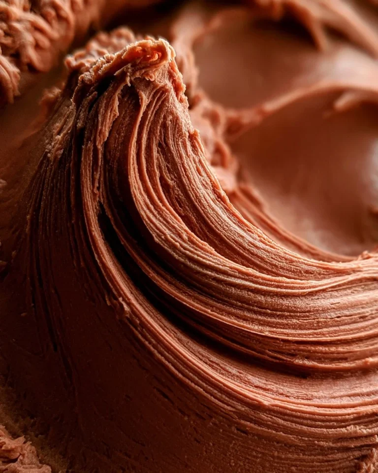 Delicious chocolate cream cheese frosting swirled on cupcakes