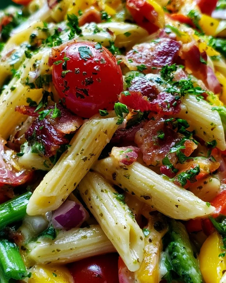 Delicious Million Dollar Pasta Salad showcasing fresh ingredients and vibrant colors.