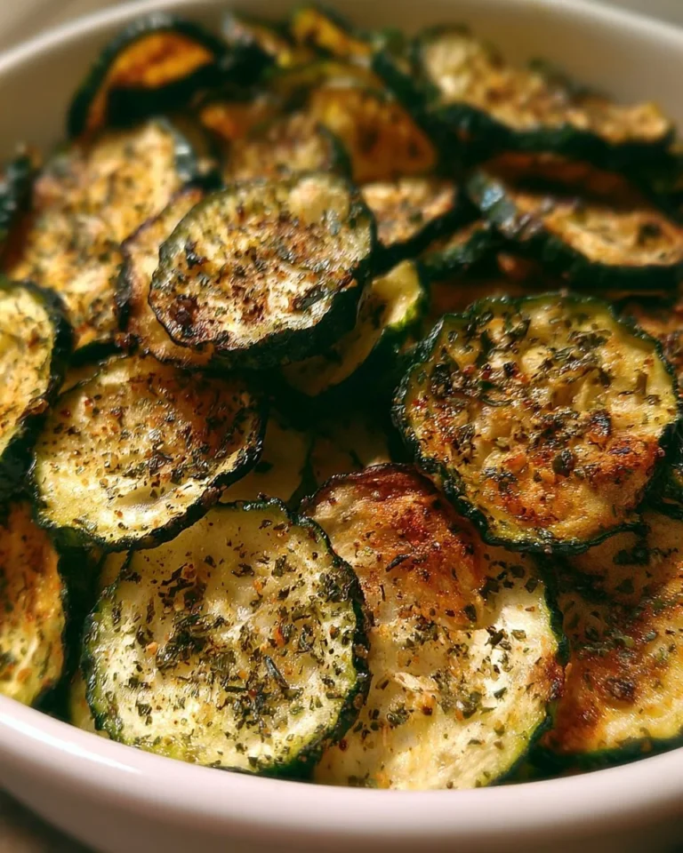 Delicious homemade Ranch Cucumber Chips served in a bowl.